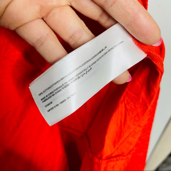 C/MEO COLLECTIVE motivations' Puff Sleeve Ruffle Hem Wrap Dress In Red - Picture 4 of 8